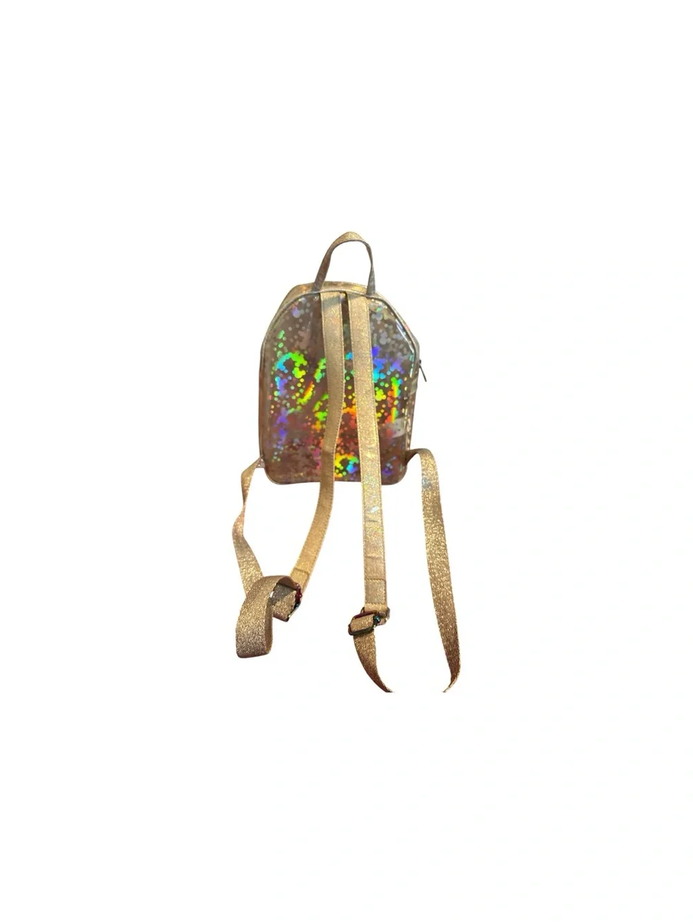 Loungefly Holographic Sequin 14” Backpack - Rose Gold